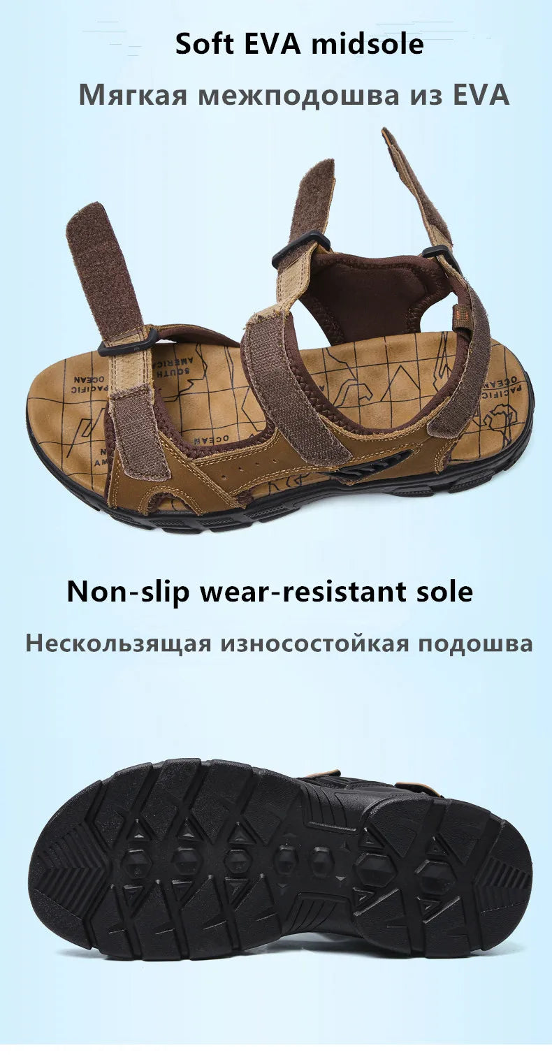 Sandales Cuir Homme