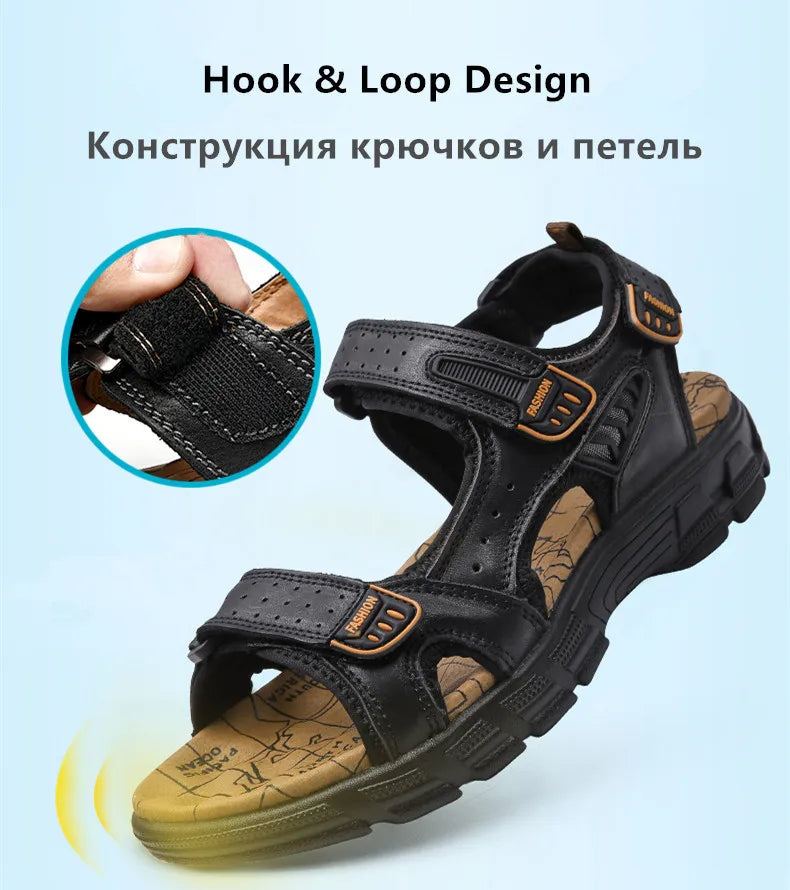 Sandales Cuir Homme